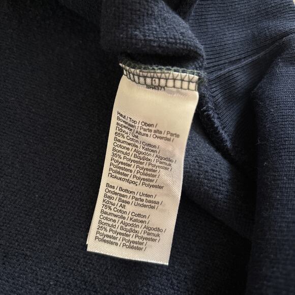 Lacoste Long Sleeve Brushed Pique Fleece Colorblock Sweater Sweatshirt Sz 3XL - Picture 8 of 10